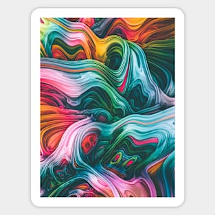 Turne. Colorful Psychedelic Art Sticker